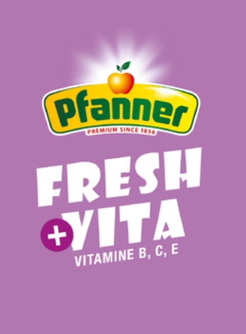 Pfanner PREMIUM SINCE 1856 FRESH + VITA VITAMINE B , C , E Logo (EUIPO, 06.08.2024)