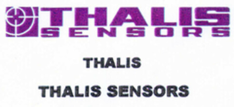 THALIS SENSORS THALIS THALIS SENSORS Logo (EUIPO, 15.01.2001)