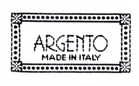 ARGENTO MADE IN ITALY Logo (EUIPO, 17.02.2003)