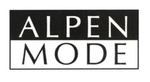 ALPEN MODE Logo (EUIPO, 09/17/2003)