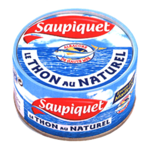 Saupiquet ALBACORE DE HAUTE MER LE THON AU NATUREL Logo (EUIPO, 17.10.2003)