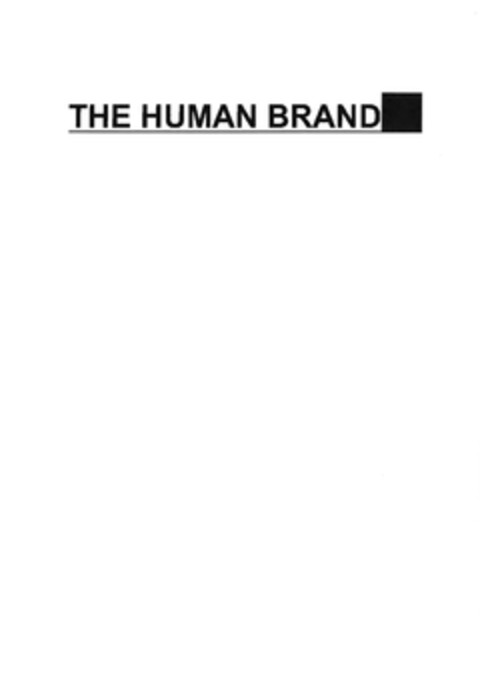 THE HUMAN BRAND Logo (EUIPO, 10/04/2012)