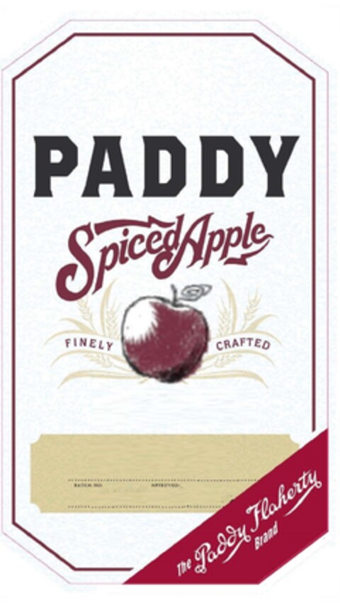 PADDY Spiced Apple - Finely Crafted - The Paddy Flaherty Brand Logo (EUIPO, 09/18/2013)