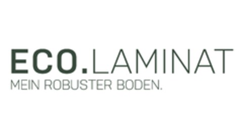 ECO.LAMINAT - MEIN ROBUSTER BODEN. Logo (EUIPO, 12.12.2018)