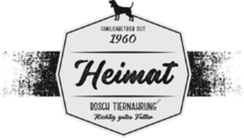 FAMILIENBETRIEB SEIT 1960 Heimat BOSCH TIERNAHRUNG Richtig gutes Futter Logo (EUIPO, 05/24/2019)