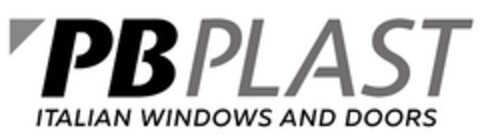 PB PLAST ITALIAN WINDOWS AND DOORS Logo (EUIPO, 22.12.2020)