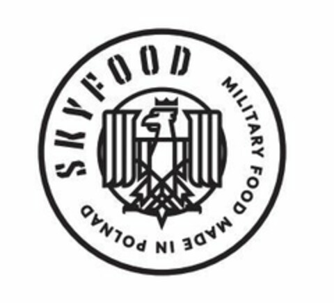 SKYFOOD MILITARY FOOD MADE IN POLAND Logo (EUIPO, 23.08.2022)