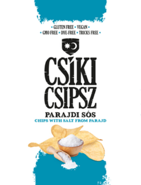 CSÍKI CSIPSZ PARAJDI SÓS CHIPS WITH SALT FROM PARAJD Logo (EUIPO, 13.12.2022)