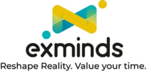 exminds Reshape Reality . Value your time . Logo (EUIPO, 07/18/2023)