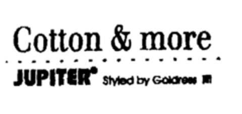 Cotton & more JUPITER Styled by Goldress Logo (EUIPO, 05/02/1997)