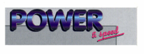 POWER & speed Logo (EUIPO, 22.06.1998)