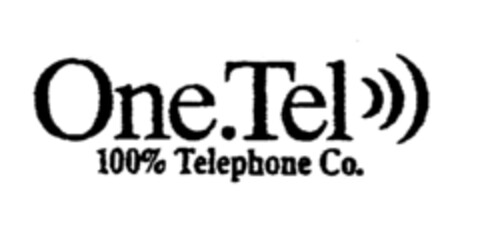 One.Tel 100% Telephone Co. Logo (EUIPO, 03/15/1999)