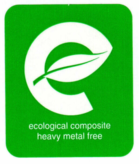 e ecological composite heavy metal free Logo (EUIPO, 19.11.1999)