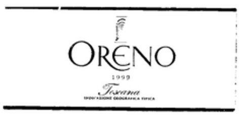 ORENO 1999 Toscana INDICAZIONE GEOGRAFICA TIPICA Logo (EUIPO, 15.05.2000)