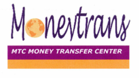 Moneytrans MTC MONEY TRANSFER CENTER Logo (EUIPO, 16.11.2001)