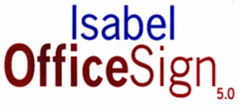 Isabel OfficeSign 5.0 Logo (EUIPO, 09.05.2003)