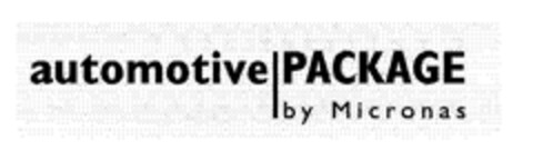 automotive PACKAGE by Micronas Logo (EUIPO, 26.04.2004)