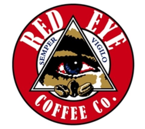 RED EYE COFFEE Co. SEMPER VIGILO Logo (EUIPO, 10.05.2007)