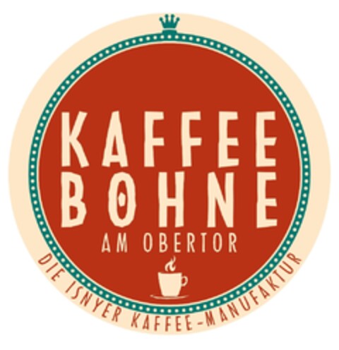 KAFFEE BOHNE AM OBERTOR DIE ISNYER KAFFEE-MANUFAKTUR Logo (EUIPO, 28.03.2012)