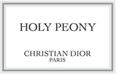 HOLY PEONY CHRISTIAN DIOR PARIS Logo (EUIPO, 09/10/2018)