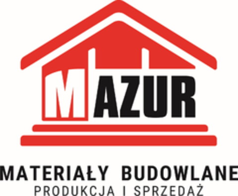 MAZUR MATERIAŁY BUDOWLANE PRODUKCJA I SPRZEDAŻ Logo (EUIPO, 09.12.2019)
