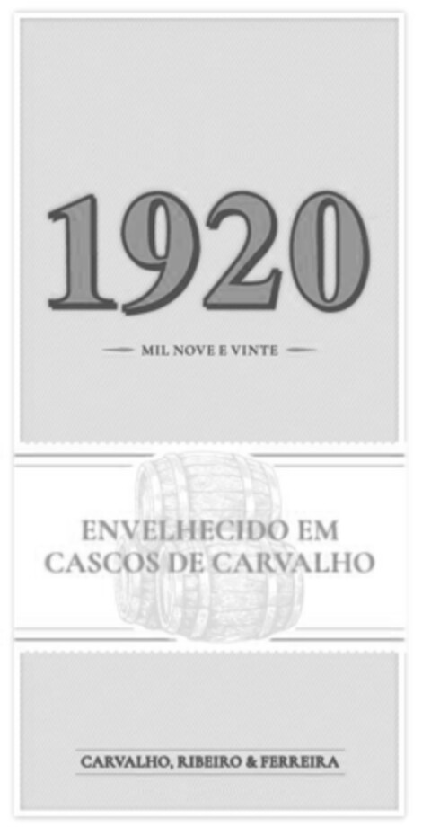 1920 MIL NOVE E VINTE ENVELHECIDO EM CASCOS DE CARVALHO CARVALHO, RIBEIRO & FERREIRA Logo (EUIPO, 11.12.2019)