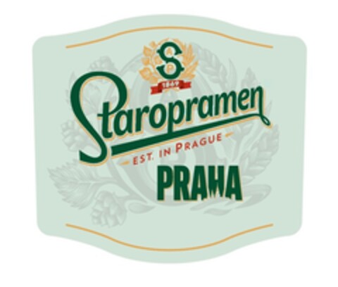 SAP 1869 Staropramen EST. IN PRAGUE PRAHA Logo (EUIPO, 20.01.2020)