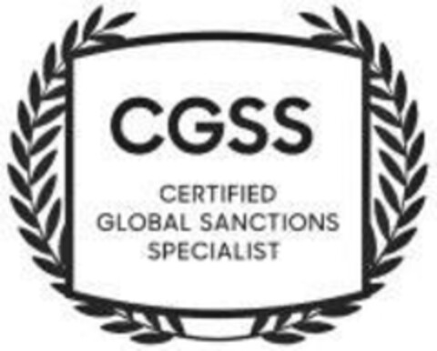 CGSS CERTIFIED GLOBAL SANCTIONS SPECIALIST Logo (EUIPO, 20.03.2023)