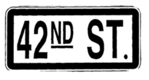 42ND ST. Logo (EUIPO, 01.04.1996)