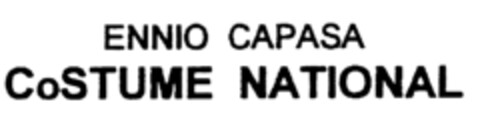 ENNIO CAPASA CoSTUME NATIONAL Logo (EUIPO, 14.04.1997)