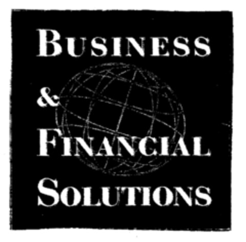 BUSINESS & FINANCIAL SOLUTIONS Logo (EUIPO, 16.09.1997)