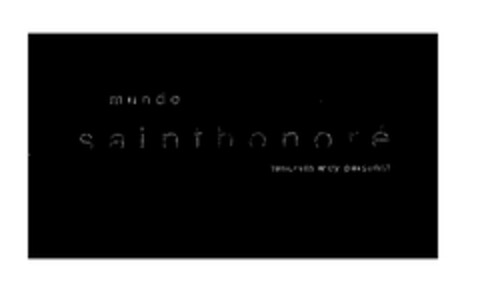 mundo saint honoré lencería muy personal Logo (EUIPO, 27.03.2002)