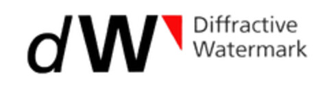 dW Diffractive Watermark Logo (EUIPO, 17.05.2004)