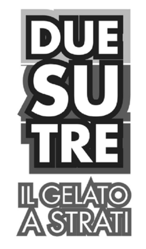 DUE SU TRE IL GELATO A STRATI Logo (EUIPO, 14.02.2012)