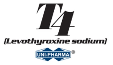 T4 LEVOTHYROXINE SODIUM UNI-PHARMA Logo (EUIPO, 28.11.2013)