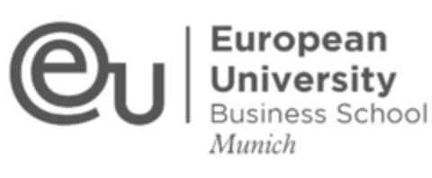 EU EUROPEAN UNIVERSITY BUSINESS SCHOOL MUNICH Logo (EUIPO, 04.08.2014)