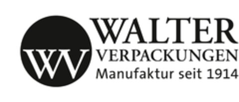 WV Walter Verpackungen Manufaktur seit 1914 Logo (EUIPO, 12/14/2015)