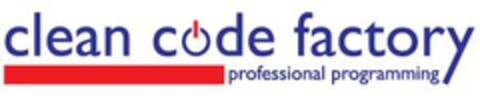 clean code factory / professional programming Logo (EUIPO, 13.04.2023)