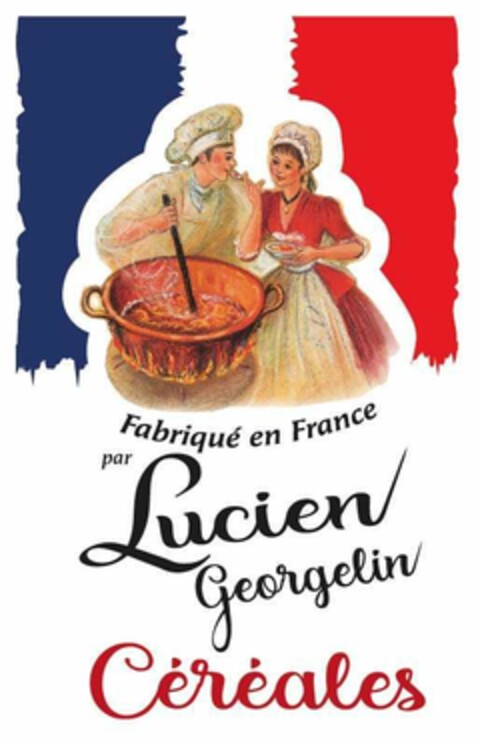 Fabriqué en France par Lucien Georgelin Céréales Logo (EUIPO, 03.01.2024)