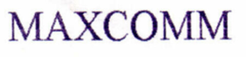 MAXCOMM Logo (EUIPO, 04/09/1999)