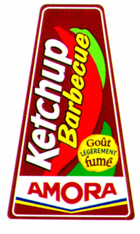 KETCHUP BARBECUE AMORA Goût légèrement fumé Logo (EUIPO, 05/30/2000)