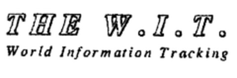 THE W.I.T. World information Tracking Logo (EUIPO, 07/06/2000)