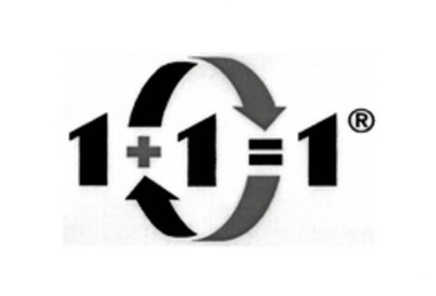 1 + 1 = 1 Logo (EUIPO, 21.07.2006)