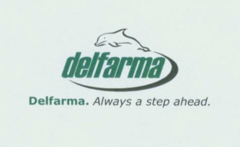 delfarma Delfarma. Always a step ahead. Logo (EUIPO, 02.03.2007)