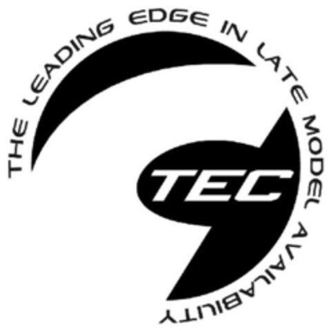 THE LEADING EDGE IN LATE MODEL AVAILABILITY TEC Logo (EUIPO, 01.08.2008)