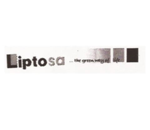 Liptosa, the green way of life Logo (EUIPO, 03/25/2013)