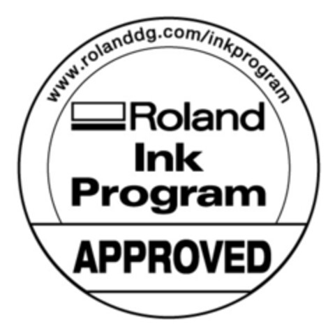 www.rolanddg.com/inkprogram Roland Ink Program APPROVED Logo (EUIPO, 04.02.2016)