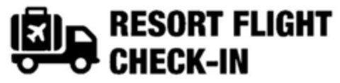 RESORT FLIGHT CHECK-IN Logo (EUIPO, 02.03.2016)