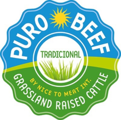 PURO BEEF GRASSLAND RAISED CATTLE BY NICE TO MEAT INT Logo (EUIPO, 01/16/2018)