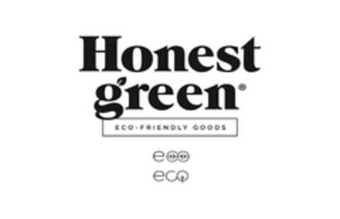 HONEST GREEN ECO-FRIENDLY GOODS ECO ECO Logo (EUIPO, 18.07.2019)